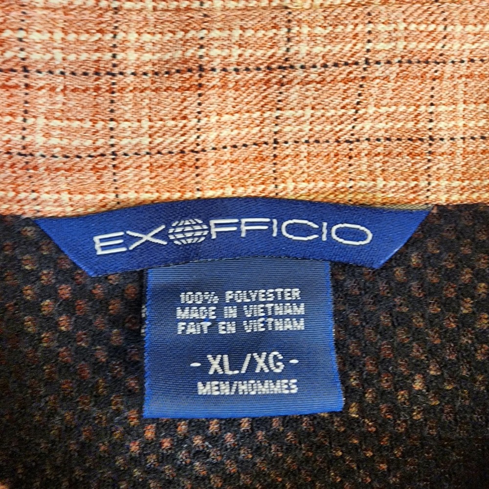 ExOfficio Men's Plaid Long Sleeve Button Up Shirt Size XL - Picture 3 of 8